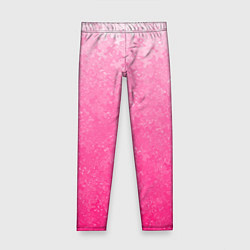 Леггинсы для девочки Розовый градиент с узором, цвет: 3D-принт