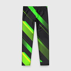 Леггинсы для девочки Color black green, цвет: 3D-принт