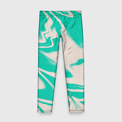 Детские легинсы Color white turquoise