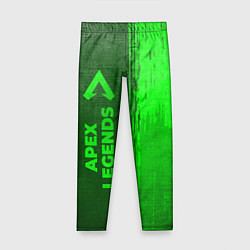 Детские легинсы Apex Legends - green gradient по-вертикали