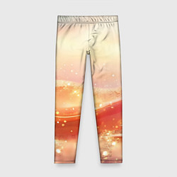 Детские легинсы Оранжевые пески - абстракция