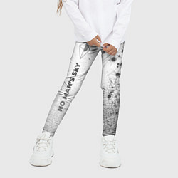 Леггинсы для девочки No Mans Sky - white gradient по-вертикали, цвет: 3D-принт — фото 2