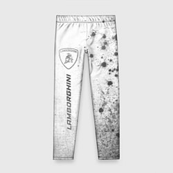 Детские легинсы Lamborghini - white gradient по-вертикали