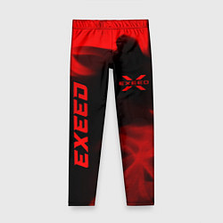 Детские легинсы Exeed - red gradient вертикально
