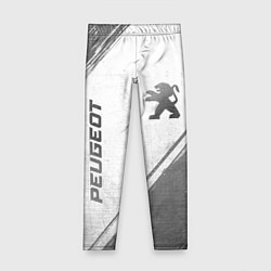Детские легинсы Peugeot - white gradient вертикально