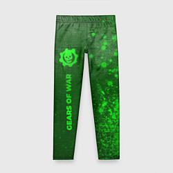 Леггинсы для девочки Gears of War - green gradient по-вертикали, цвет: 3D-принт