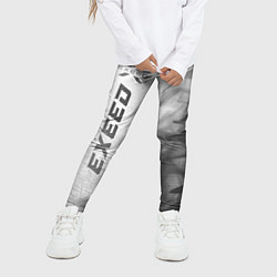 Леггинсы для девочки Exeed - white gradient по-вертикали, цвет: 3D-принт — фото 2
