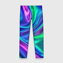 Леггинсы для девочки Neon waves, цвет: 3D-принт