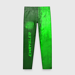 Леггинсы для девочки Chrysler - green gradient по-вертикали, цвет: 3D-принт
