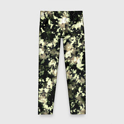 Детские легинсы Пятнистый чёрно-бежевый