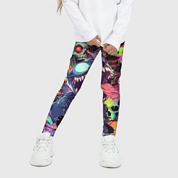 Леггинсы для девочки Страшилки, цвет: 3D-принт — фото 2