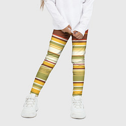 Леггинсы для девочки Горизонтальные полосы, цвет: 3D-принт — фото 2