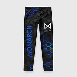 Леггинсы для девочки Мехагодзилла синий, цвет: 3D-принт