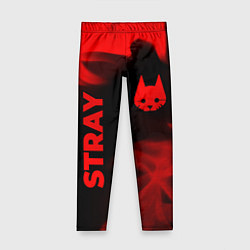 Детские легинсы Stray - red gradient вертикально