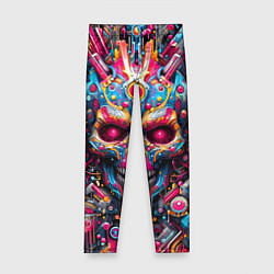 Детские легинсы Art cyber skull - ai art fantasy