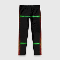 Детские легинсы Color green orange lines