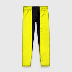 Детские легинсы Color yellow black line