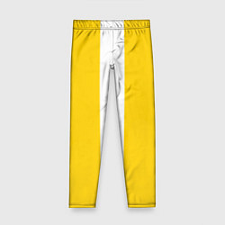 Детские легинсы Color yellow white line