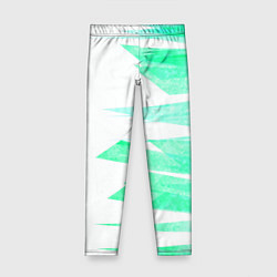 Леггинсы для девочки Color white light blue strip, цвет: 3D-принт
