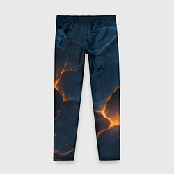 Детские легинсы Разлом плит с огнем