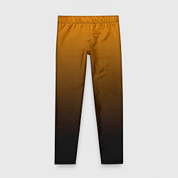 Леггинсы для девочки Orange gradient, цвет: 3D-принт