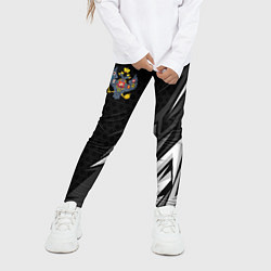 Леггинсы для девочки Российская империя - спортивный, цвет: 3D-принт — фото 2