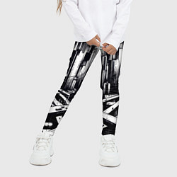 Леггинсы для девочки American metropolis, цвет: 3D-принт — фото 2