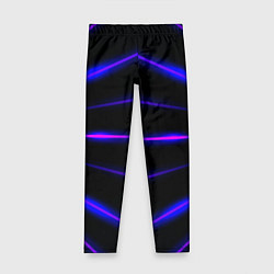 Детские легинсы Color black neon stripes
