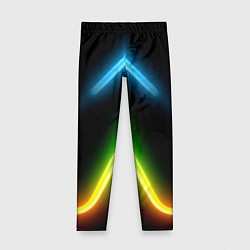 Леггинсы для девочки Neon multicolored lines, цвет: 3D-принт