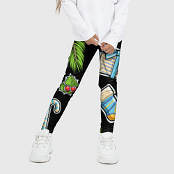 Леггинсы для девочки Christmas soul, цвет: 3D-принт — фото 2