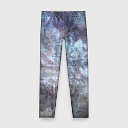 Детские легинсы Абстракция - gray-blue hurricane
