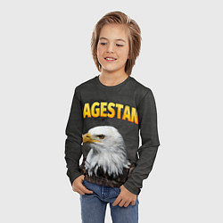 Лонгслив детский Dagestan Eagle, цвет: 3D-принт — фото 2