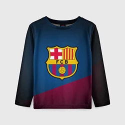 Лонгслив детский FCB Barcelona, цвет: 3D-принт