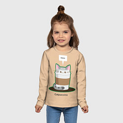 Лонгслив детский Catpuccino, цвет: 3D-принт — фото 2
