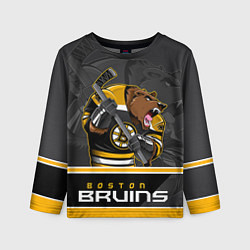 Лонгслив детский Boston Bruins, цвет: 3D-принт