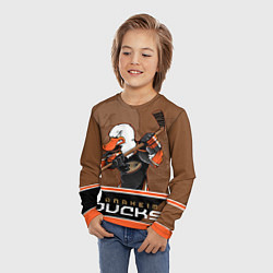 Лонгслив детский Anaheim Ducks, цвет: 3D-принт — фото 2