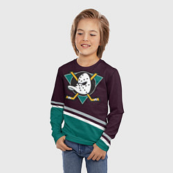 Лонгслив детский Anaheim Ducks, цвет: 3D-принт — фото 2