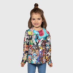 Лонгслив детский Anime, цвет: 3D-принт — фото 2