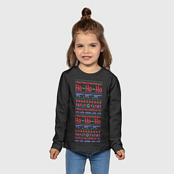 Лонгслив детский Новогодний свитер Крепкий орешек, цвет: 3D-принт — фото 2