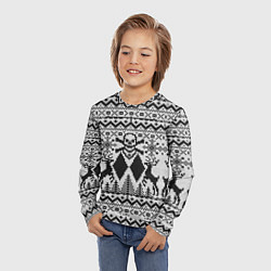 Лонгслив детский Dead Christmas, цвет: 3D-принт — фото 2