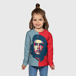 Лонгслив детский Che Guevara, цвет: 3D-принт — фото 2
