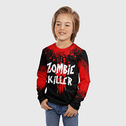 Лонгслив детский Zombie Killer, цвет: 3D-принт — фото 2