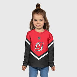 Лонгслив детский NHL: New Jersey Devils, цвет: 3D-принт — фото 2