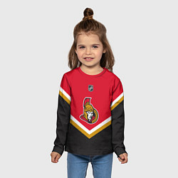 Лонгслив детский NHL: Ottawa Senators, цвет: 3D-принт — фото 2