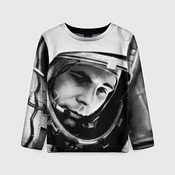 Детский лонгслив Гагарин космонавт