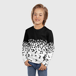 Лонгслив детский Поглощение музыкой, цвет: 3D-принт — фото 2