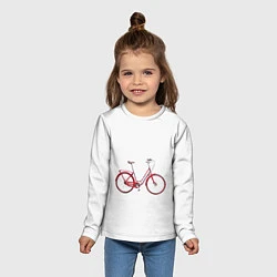 Лонгслив детский Велосипед, цвет: 3D-принт — фото 2