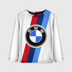 Лонгслив детский BMW M: White Sport, цвет: 3D-принт