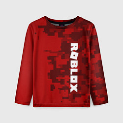 Детский лонгслив ROBLOX: Red Camo