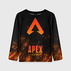 Лонгслив детский Apex Legends: Orange Flame, цвет: 3D-принт